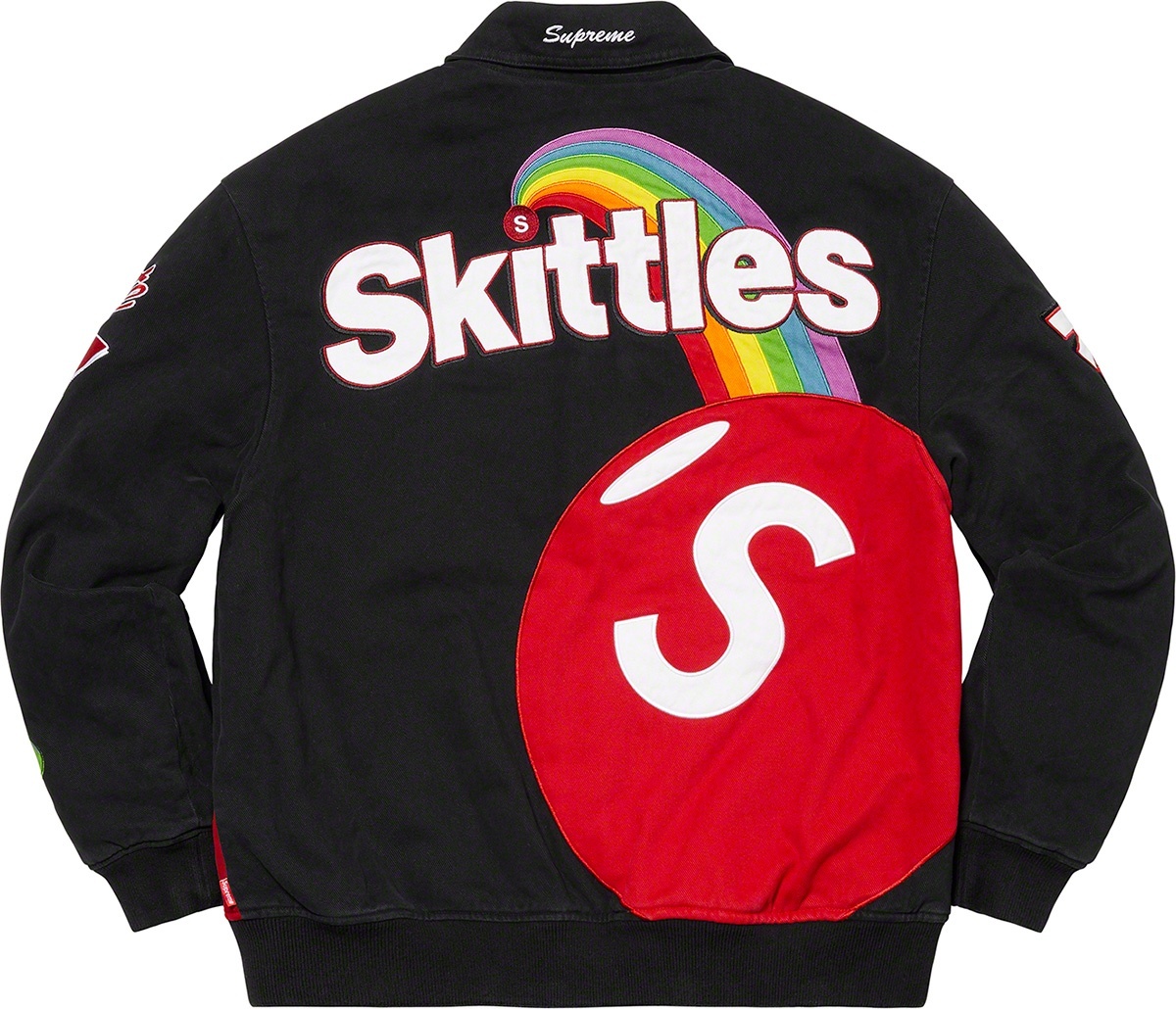 Supreme®/Skittles®/<wbr>Mitchell & Ness® Varsity Jacket view 7
